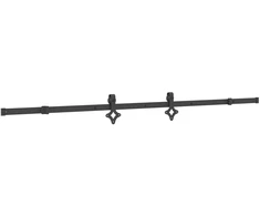 Slankios durys NARVIK Natūrali ir juoda 100 x 210 cm (213,5 cm)