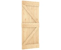 Slankios durys NARVIK 85 x 210 cm (152,5 cm) Natūrali ir juoda