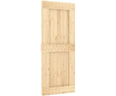 Slankios durys NARVIK 85 x 210 cm (213,5 cm) Natūrali ir juoda