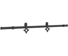 Slankios durys NARVIK Natūrali ir juoda 80 x 210 cm (152,5 cm)