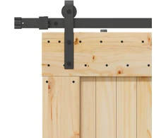 Slankios durys NARVIK 85 x 210 cm (152,5 cm) Natūrali ir juoda