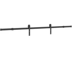 Slankios durys NARVIK Natūrali ir juoda 90 x 210 cm (213,5 cm)
