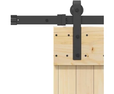 Slankios durys NARVIK 100 x 210 cm (213,5 cm) Natūrali ir juoda
