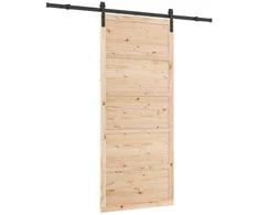 Slankios durys Natūrali 100 x 208 cm Pušies medienos masyvas