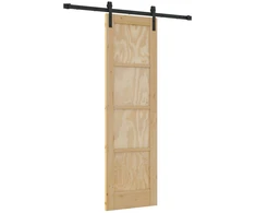 Slankios durys Natūrali 61 x 198,5 cm Pušies medienos masyvas