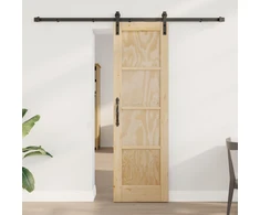 Slankios durys Natūrali 61 x 198,5 cm Pušies medienos masyvas