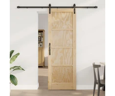 Slankios durys Natūrali 73,5 x 211 cm Pušies medienos masyvas