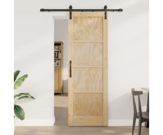 Slankios durys Natūrali 73,5 x 211 cm Pušies medienos masyvas