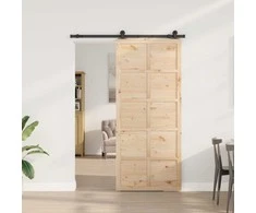 Slankios durys Natūrali 80 x 208 cm Pušies medienos masyvas