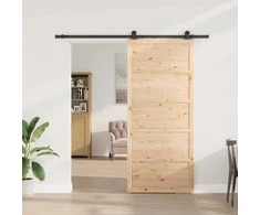 Slankios durys Natūrali 80 x 208 cm Pušies medienos masyvas