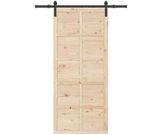 Slankios durys Natūrali 80 x 208 cm Pušies medienos masyvas
