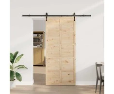Slankios durys Natūrali 80 x 208 cm Pušies medienos masyvas