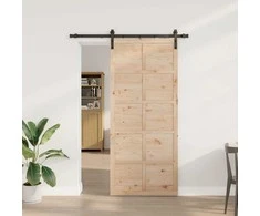 Slankios durys Natūrali 80 x 208 cm Pušies medienos masyvas