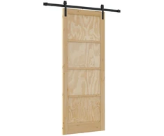 Slankios durys Natūrali 83 x 211 cm Pušies medienos masyvas