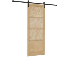 Slankios durys Natūrali 83 x 211 cm Pušies medienos masyvas