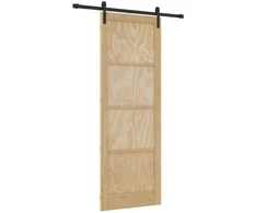 Slankios durys Natūrali 83 x 232 cm Pušies medienos masyvas