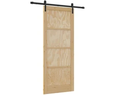 Slankios durys Natūrali 86 x 211 cm Pušies medienos masyvas