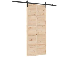 Slankios durys Natūrali 90 x 208 cm Pušies medienos masyvas