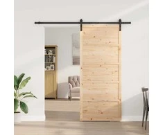 Slankios durys Natūrali 90 x 208 cm Pušies medienos masyvas