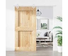 Slankios durys Natūrali ir Balta 100 x 210 cm