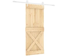 Slankios durys Natūrali ir Balta 100 x 210 cm