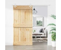 Slankios durys Natūrali ir Balta 100 x 210 cm