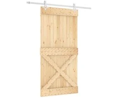 Slankios durys Natūrali ir Balta 100 x 210 cm