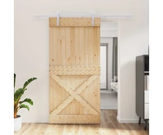 Slankios durys Natūrali ir Balta 100 x 210 cm