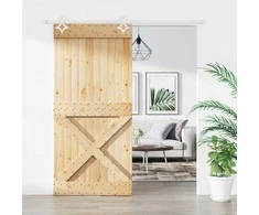 Slankios durys Natūrali ir Balta 100 x 210 cm