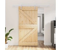 Slankios durys Natūrali ir Balta 100 x 210 cm