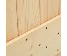 Slankios durys Natūrali ir Balta 100 x 210 cm