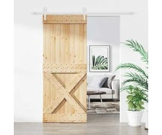 Slankios durys Natūrali ir Balta 100 x 210 cm