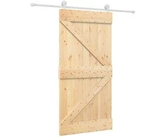 Slankios durys Natūrali ir Balta 100 x 210 cm