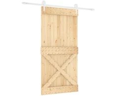 Slankios durys Natūrali ir Balta 100 x 210 cm