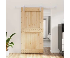 Slankios durys Natūrali ir Balta 100 x 210 cm