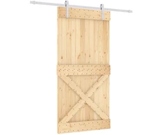 Slankios durys Natūrali ir Balta 100 x 210 cm