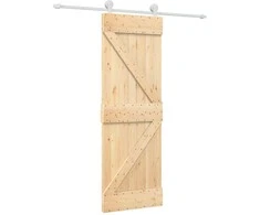 Slankios durys Natūrali ir Balta 70 x 210 cm