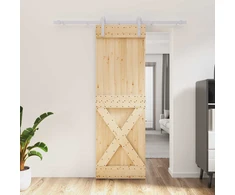 Slankios durys Natūrali ir Balta 70 x 210 cm