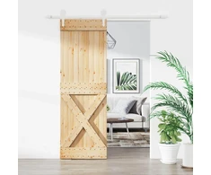 Slankios durys Natūrali ir Balta 70 x 210 cm