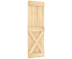 Slankios durys 70 x 210 cm Natūrali ir Balta