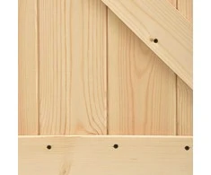 Slankios durys Natūrali ir Balta 70 x 210 cm