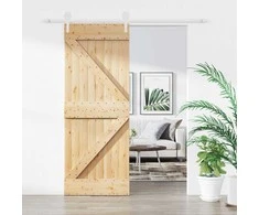 Slankios durys Natūrali ir Balta 80 x 210 cm