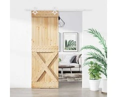 Slankios durys Natūrali ir Balta 80 x 210 cm