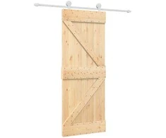 Slankios durys Natūrali ir Balta 80 x 210 cm