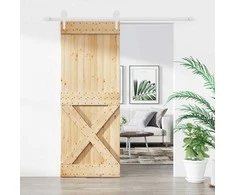 Slankios durys Natūrali ir Balta 80 x 210 cm