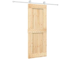 Slankios durys Natūrali ir Balta 80 x 210 cm