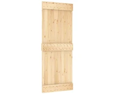 Slankios durys 80 x 210 cm Natūrali ir Balta