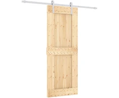 Slankios durys Natūrali ir Balta 80 x 210 cm