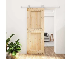 Slankios durys Natūrali ir Balta 80 x 210 cm