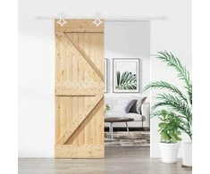 Slankios durys Natūrali ir Balta 80 x 210 cm